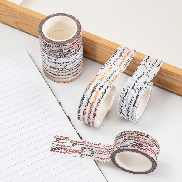 Are there eco-friendly materials for custom washi tape?